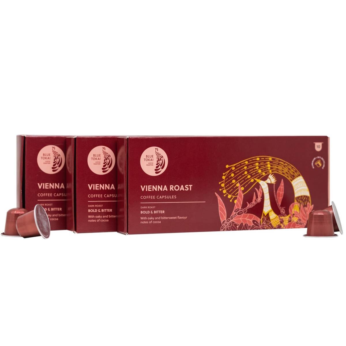 uk711eN1kly6L-1.jpg Blue Tokai Coffee Roasters Aluminium Capsules Vienna Dark Roast With 100% Speciality Arabica| |10 Pods In Each Pack | Nespresso Compatible Coffee Pods | Pack Of 3 - Fast UK Delivery - Image 1