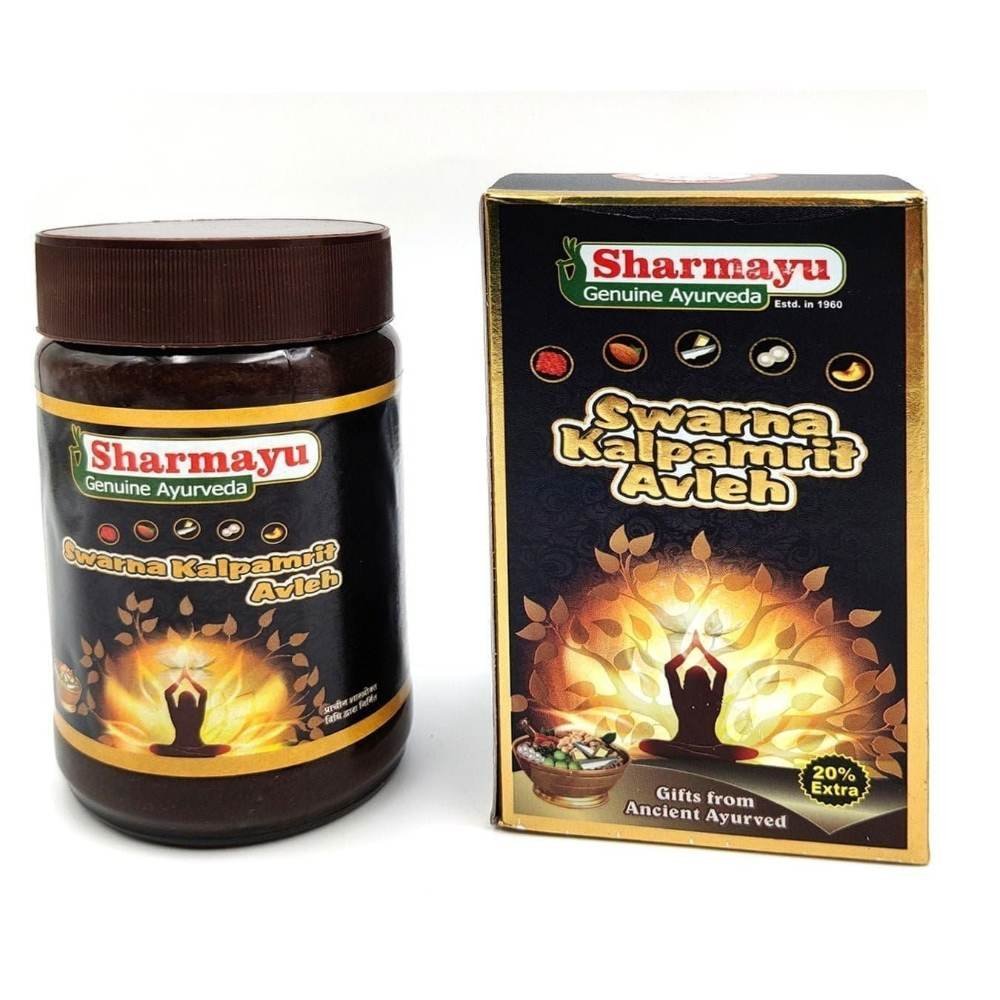 uk713ZsblGGL-1.jpg SHARMAYU Swarn Kalpamrit Avleha 500 gm + 100 gm - Fast UK Delivery - Image 1