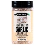 Urban Platter Dehydrated Garlic Granules Shaker Jar, 100g / 3.5oz [Versatile, Savoury, Great Flavour] - Fast UK Delivery