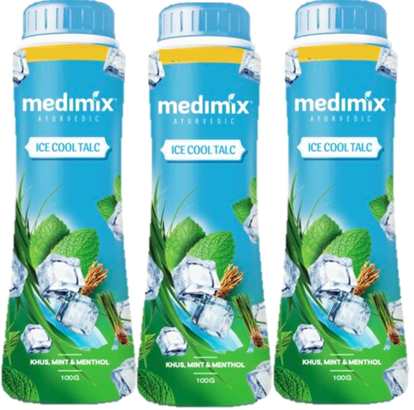 uk713ndkeBIjL-1.jpg Medimix Ayurvedic Ice Cool Talc, 125g (Pack of 3) Humarabazar - Fast UK Delivery - Image 1