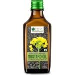 Bliss of Earth 500ML Certified Organic Mustard Oil for Cooking & Hair, Cold Pressed, Hexane Free ( Pet Bottle) - Fast UK Delivery