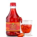 Dhampurgreen Rose Strawberry Mocktail Cocktail, Makes 10-12 Drinks Each Bottle, 300Ml Pour Add Stir & Sip Syrup For Cocktails Mocktails/Non Alcoholic Beverage - Fast UK Delivery