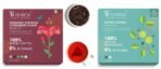Teabox Hibiscus Cinnamon Clove Green Tea For Healthy Heart, Natural Hibiscus & Detox Kahwa Green Tea Bags 25 Pieces | For Natural Body Cleanse & Cold Relief | Made with 100% Indian Herbs & Spices - Fast UK Delivery