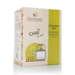 Octavius | No Added Sugar Cardamom Premix Tea - 50 Pouches | Elaichi Chai | Readymade Tea Mix | Low Sugar | Instant Tea | Tea Premix - Fast UK Delivery