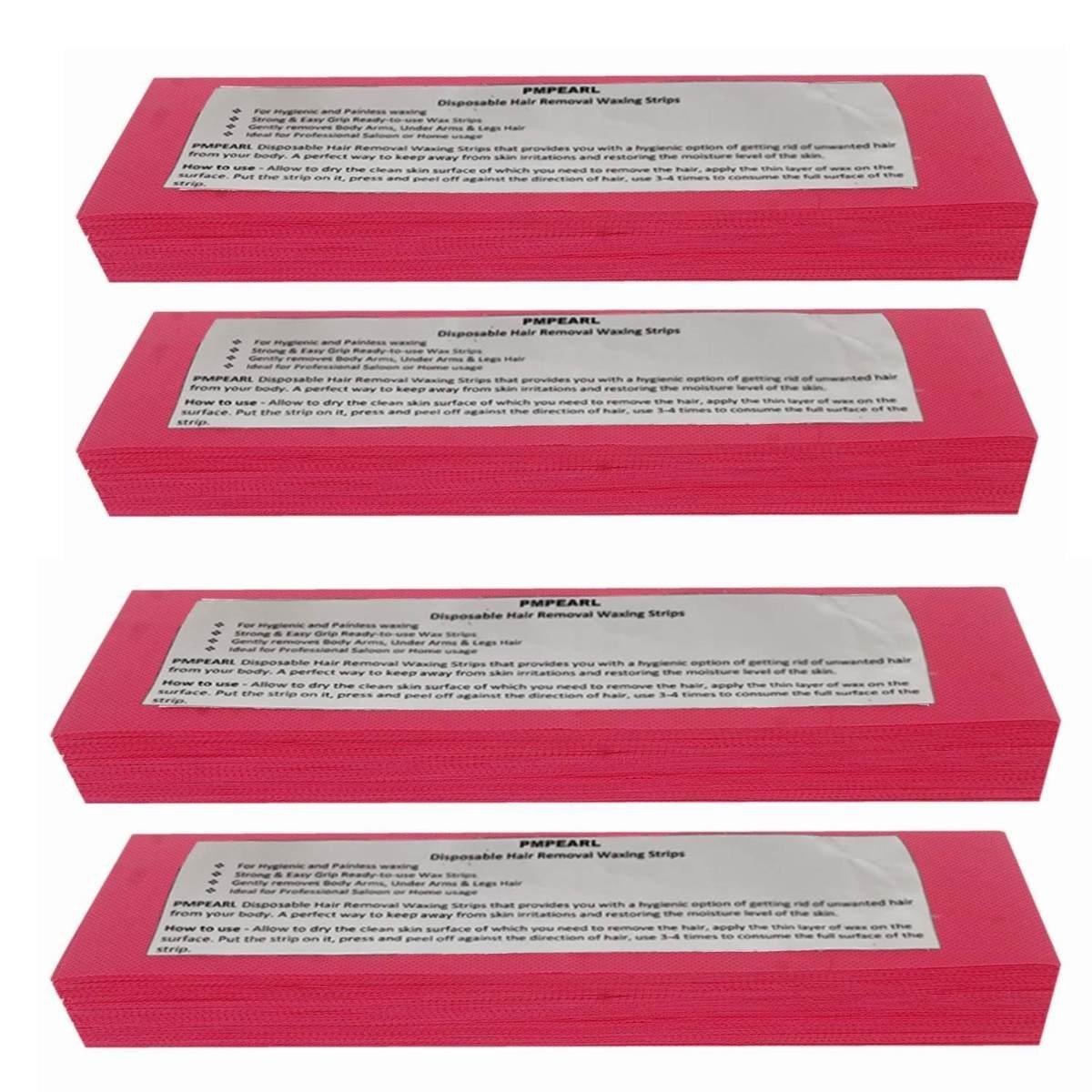 uk71665DFFRvL-1.jpg PMPEARL Hair Removal Waxing Strips-280 pcs - Color Pink - Fast UK Delivery - Image 1