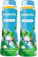 Medimix Ayurvedic Ice Cool Talc, 125g (Pack of 2) Humarabazar - Fast UK Delivery