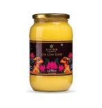 JIVIKA NATURALS Premium A2 Gir Cow Ghee 1Ltr|A2 Milk Tested|Vedic Bilona Method|Lab Tested|Pure Desi Cow Ghee|Hand Churned Two-Way Direction|Churned From Curd|Pure Ghee|Danedar|Glass Jar,1.1 Kilograms - Fast Shipping to USA & Canada
