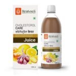 KRISHNA'S HERBAL & AYURVEDA Cholesterol Care Juice - 1000 Ml | Contains Honey With Apple Cider Ginger Garlic, Sugar Free, Helps In Digestion, Made In India - Fast UK Delivery