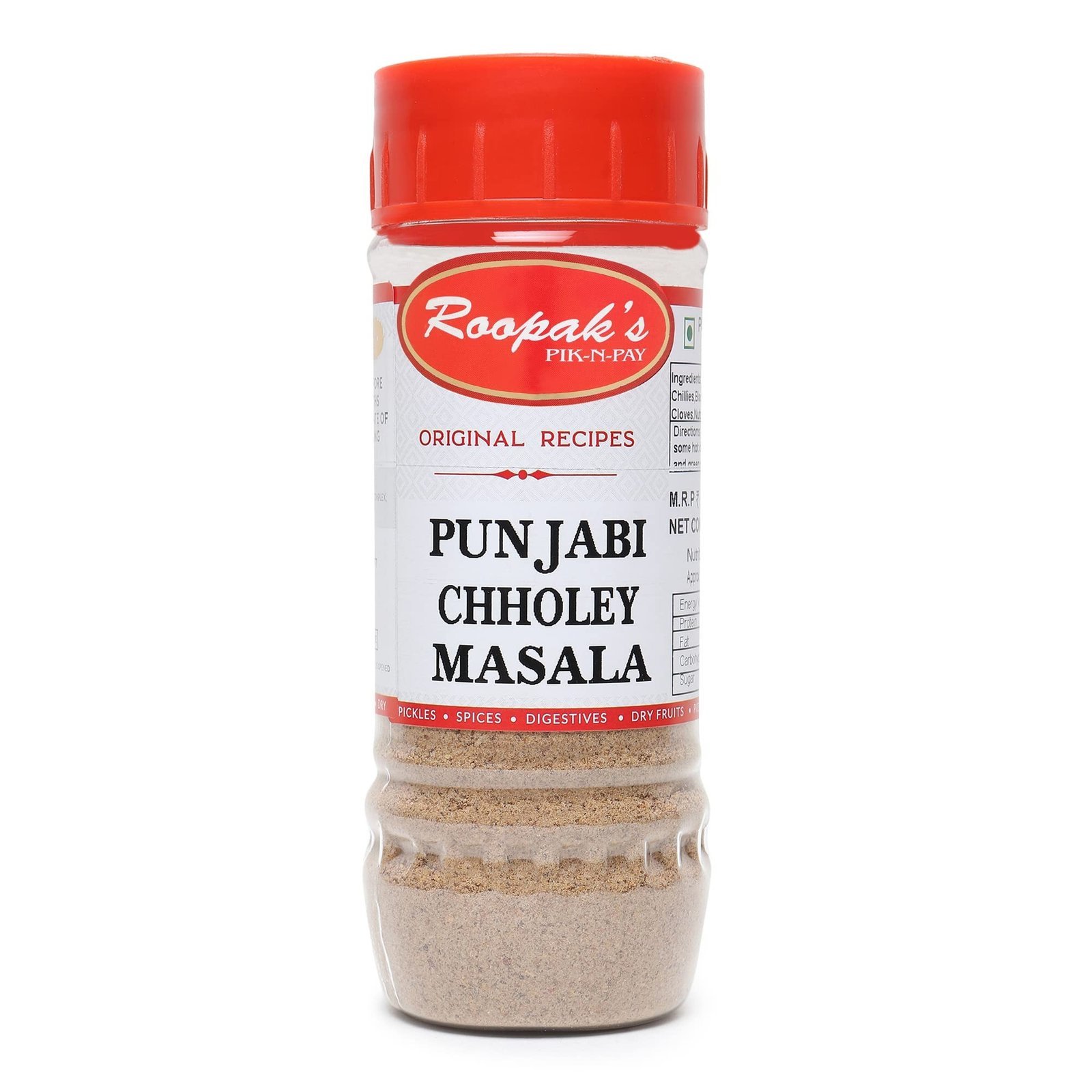 uk71A4epGqhML-1.jpg ROOPAK'S PIK-N-PAY Punjabi Chholey Masala, Cardamom, Powder, 100 Gm - Fast UK Delivery - Image 1