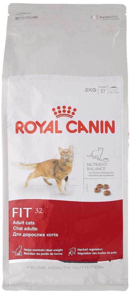 uk71ASHpNRPcL.jpg Royal Canin FIT 32 Feline Chicken Dry Adult Cat Food, 2 kg - Fast UK Delivery - Image 1