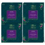 TGL Co. The Good Life Company Geisha Green Tea Bags/Loose Tea Leaf (16 Tea Bags) Pack of 4,128 gram - Fast UK Delivery