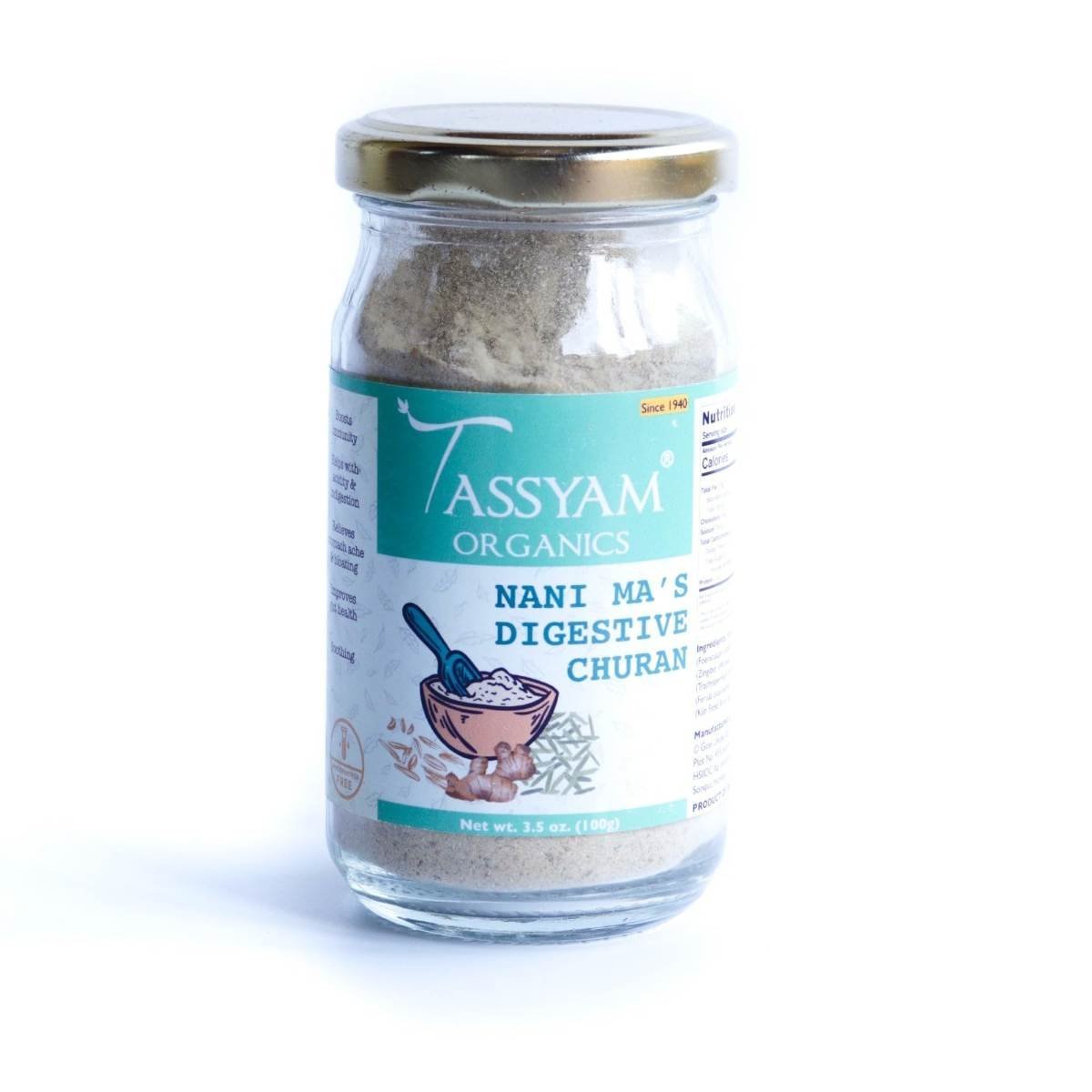 uk71B6tr3G-IL-1.jpg Tassyam Digestive Chuaran 100g | Nanima's Recipe - Fast UK Delivery - Image 1
