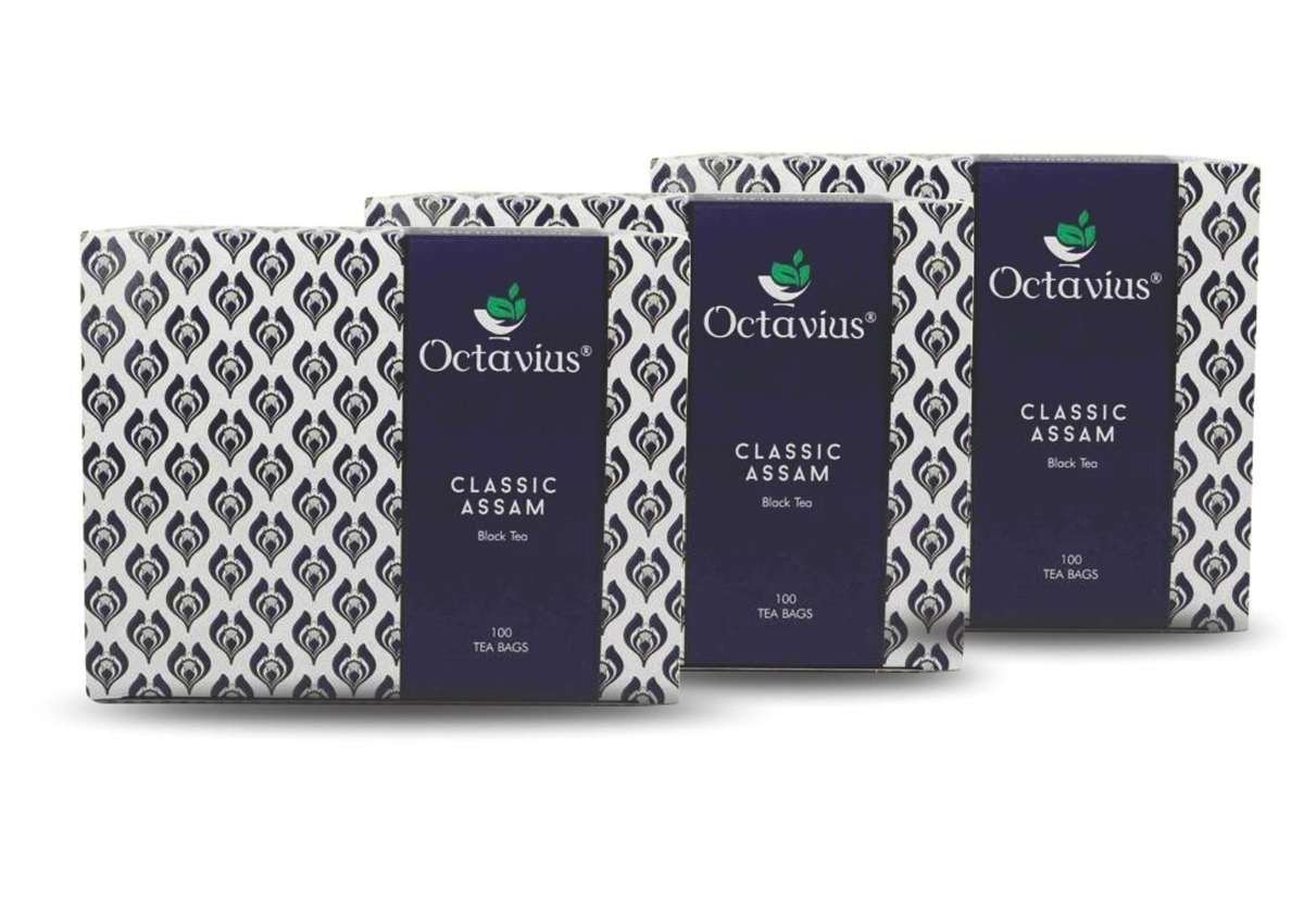 uk71BDbAaCPL-1.jpg Octavius Classic Assam Black Tea 100 Tb Pack Of 3, Bags, 600 Gram - Fast UK Delivery - Image 1