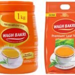 Wagh Bakri Premium Leaf Tea Jar, 1kg and Wagh Bakri Premium Leaf Tea Poly Pack, 1kg - Fast UK Delivery