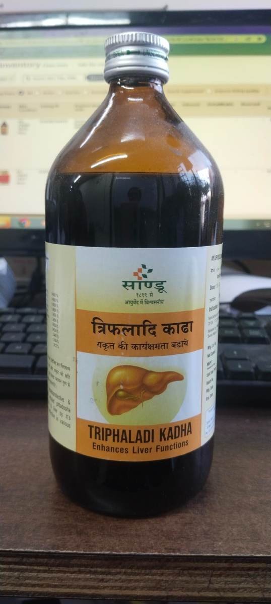 uk71BRF9BTxGL-1.jpg SANDU Triphaladi Kadha (450 Ml) - Fast UK Delivery - Image 1