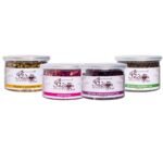 The Indian Chai - Combo, Chamomile Tea, Rose Petals, Hibiscus Tea and Spearmint Tea, for Sleep, Stress, Cholesterol and Immuntiy, All Organic Caffeine Free, Herbal Tea, 25g each, (4 x 25g) - Fast UK Delivery