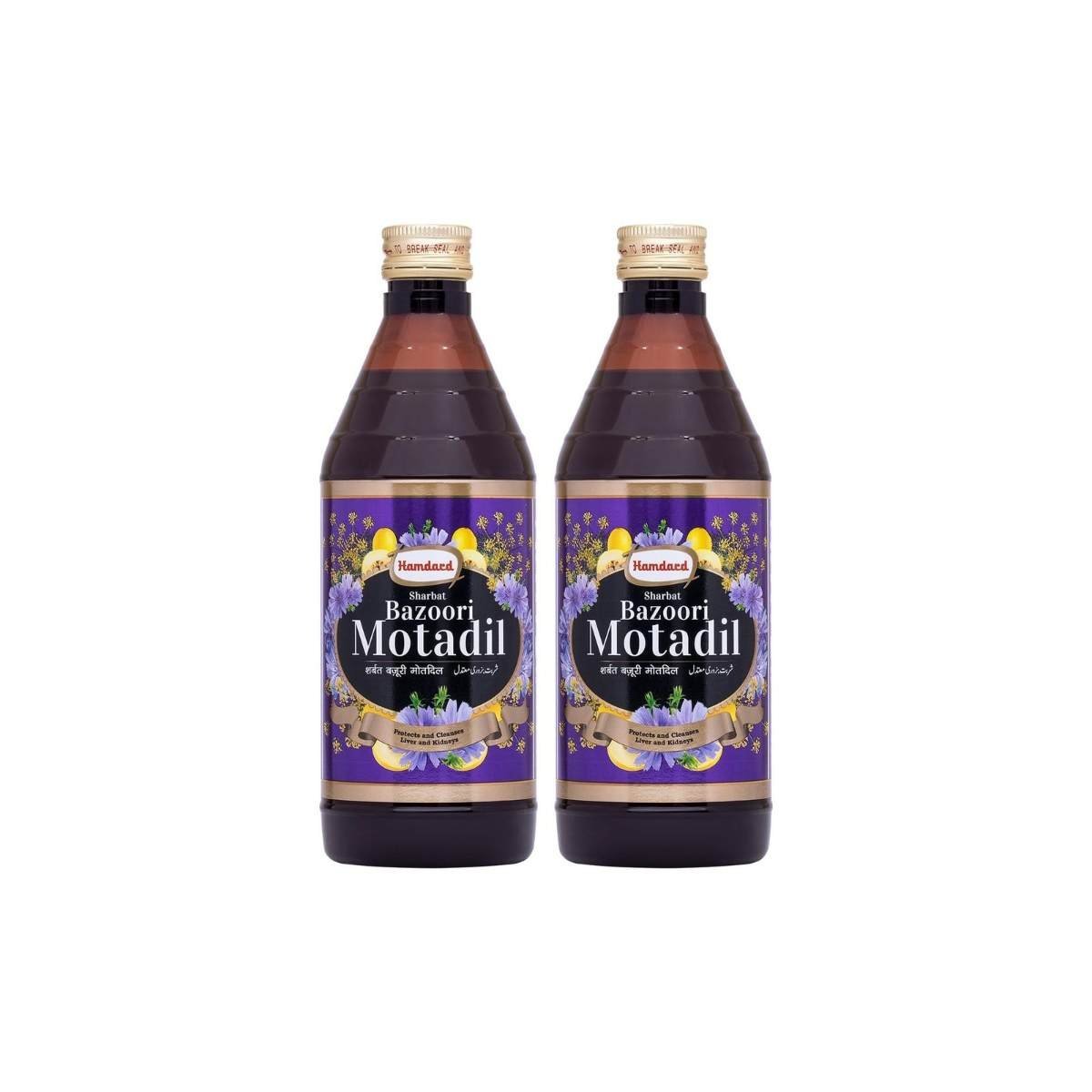 uk71BrPI1q6XL-1.jpg Hamdard Sharbat Bazoori Motadil | 500 ML | Supports Kidney and Liver Health | Helps Manage Burning Sensation in Bladder | Herbal Remedy | Unani Formulation | All-natural | Pack of 2 - Fast UK Delivery - Image 1