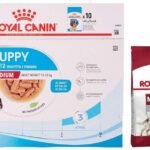 Royal Canin Medium Adult, 4 kg & Royal Canin Medium Puppy Dog Food, Gravy 14(Packof10) with - Fast UK Delivery