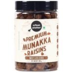 Urban Platter Premium Munakka Raisins, 250g (Garnish or Add to Fruit Salads, Oatmeals, Mueslis, Trail Mixes, Ice Creams, Baked Goods, Kheer & Ladoos) - Fast UK Delivery
