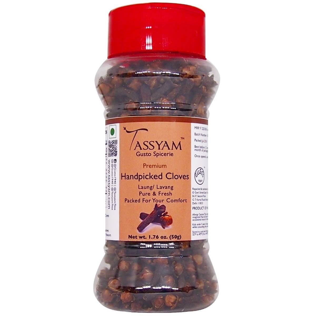 uk71CxAnnka-L-1.jpg Tassyam Premium Handpicked Cloves 50g | Dispenser Bottle - Fast UK Delivery - Image 1