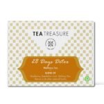 Tea Treasure 28 Days Detox Tea - 50 Pyramid Tea Box Bags | Reduce Belly Fat | Skin Glow | Immunity Booster Detox Tea Bags | Herbal Tea | 1 Teabox - Fast UK Delivery