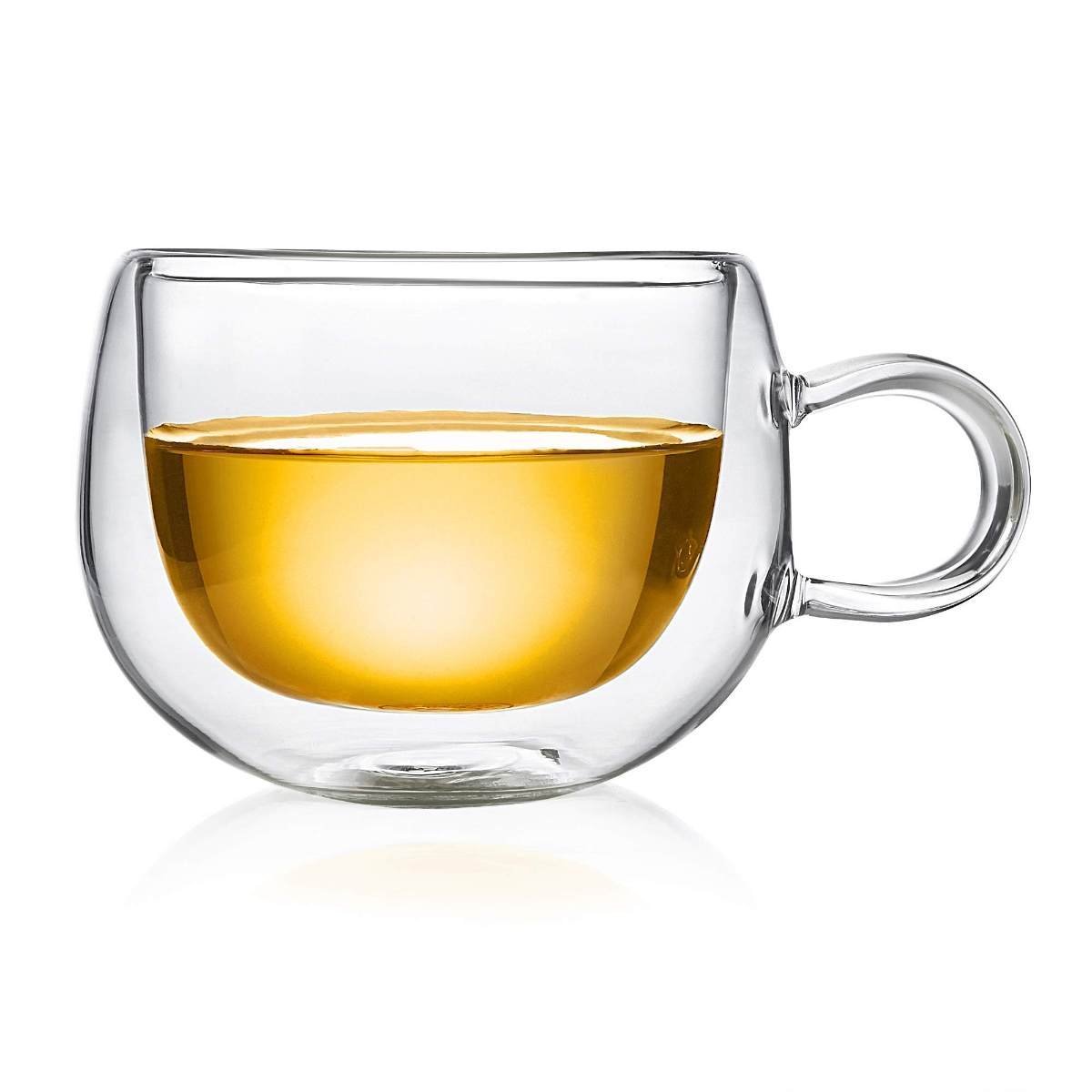 uk71DbKR4N2nL-1.jpg Dancing Leaf Belleza Double Walled Cup | Heat Resistant Borosilicate Glass | Perfect for Tea, Coffee & Other Beverages | Capacity - 250ml - Fast Shipping to USA & Canada - Image 1