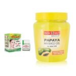 Panchvati Herbals Acne Cream 10 gm, & Papaya Face Massage Gel 500 gm,Removes black patches,Removes pimple, Natural and gentle exfoliator,Helps the skin repair itself,Hydrates the skin