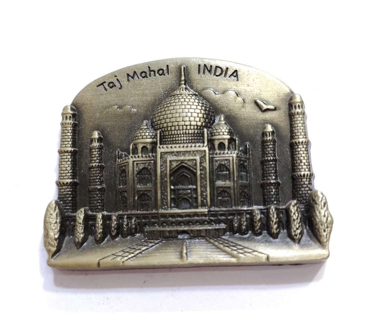 uk71E52rRIDBL-1.jpg Taj Mahal India Fridge Magnet Souvenir Gift, 3D Metal Design - Fast Shipping to USA & Canada - Image 1