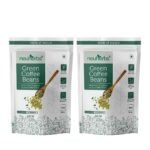 Neuherbs Unroasted Arabica Green Coffee Beans | With Chlorogenic Acid | For Weight Loss Management (400 gm Beans Pack of 2) - Fast UK Delivery