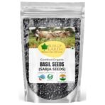 Bliss of Earth Basil Seeds Organic Sabja Seeds, Tukmaria Seeds Fiber & Omega-3 Rich Good for weight loss, Hydration Tiny PowerHouse Seeds 500gm - Fast UK Delivery