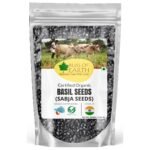 Bliss of Earth Basil Seeds Organic Sabja Seeds, Tukmaria Seeds Fiber & Omega-3 Rich Good for weight loss, Hydration Tiny PowerHouse Seeds 500gm - Fast UK Delivery