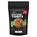 GREEN SUN Pure Veg Low Carb Tidbits | Pack of 1 | Healthy | Mixture | Namkeen | Bhujia | Keto Friendly | Tasty Savoury Snack | Low Calorie - Fast Shipping to USA & Canada