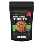GREEN SUN Pure Veg Low Carb Tidbits | Pack of 1 | Healthy | Mixture | Namkeen | Bhujia | Keto Friendly | Tasty Savoury Snack | Low Calorie - Fast Shipping to USA & Canada