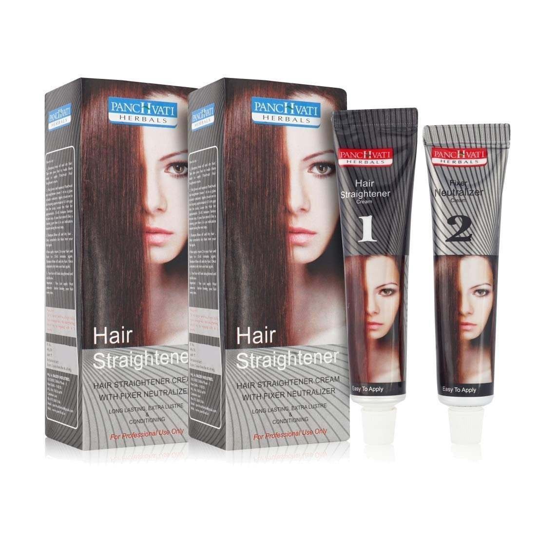 uk71HJSVGr2yL-1.jpg Panchvati Herbals Hair Straightener Cream 120 Ml, Pack Of 2, 240 Ml - Fast UK Delivery - Image 1