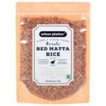 Urban Platter Kerala Red Matta Rice, 1kg / 35.2oz [Rosematta Rice, Palakkadan Matta Rice, Kerala Red Rice, Red Parboiled Rice] - Fast UK Delivery