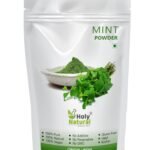 Holy Natural Mint powder (100gm), (Pudina powder), Super food & Healthy, Use for Drink, Juice & Sprinkle on Dishes. - Fast UK Delivery