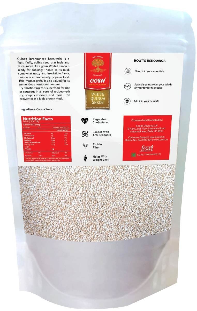 uk71J9EKlvggL-1.jpg OOSH Premium Quinoa Seeds | Pre-washed & 100% Saponin Free | Pouch Packaging 600g - Fast UK Delivery - Image 1