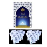Taj Mahal Tea 250 Gram, Rich and Flavourful Chai - Premium Blend of Powdered Fresh Loose Tea Leaves + Premium Sugar Sachets Pack Of 72 - Fast Shipping to USA & Canada
