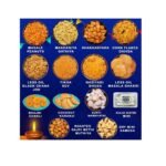 Neelam Foodland Diwali Sweets and Snacks Food Gift Box Hamper -2700 Grams - Fast UK Delivery