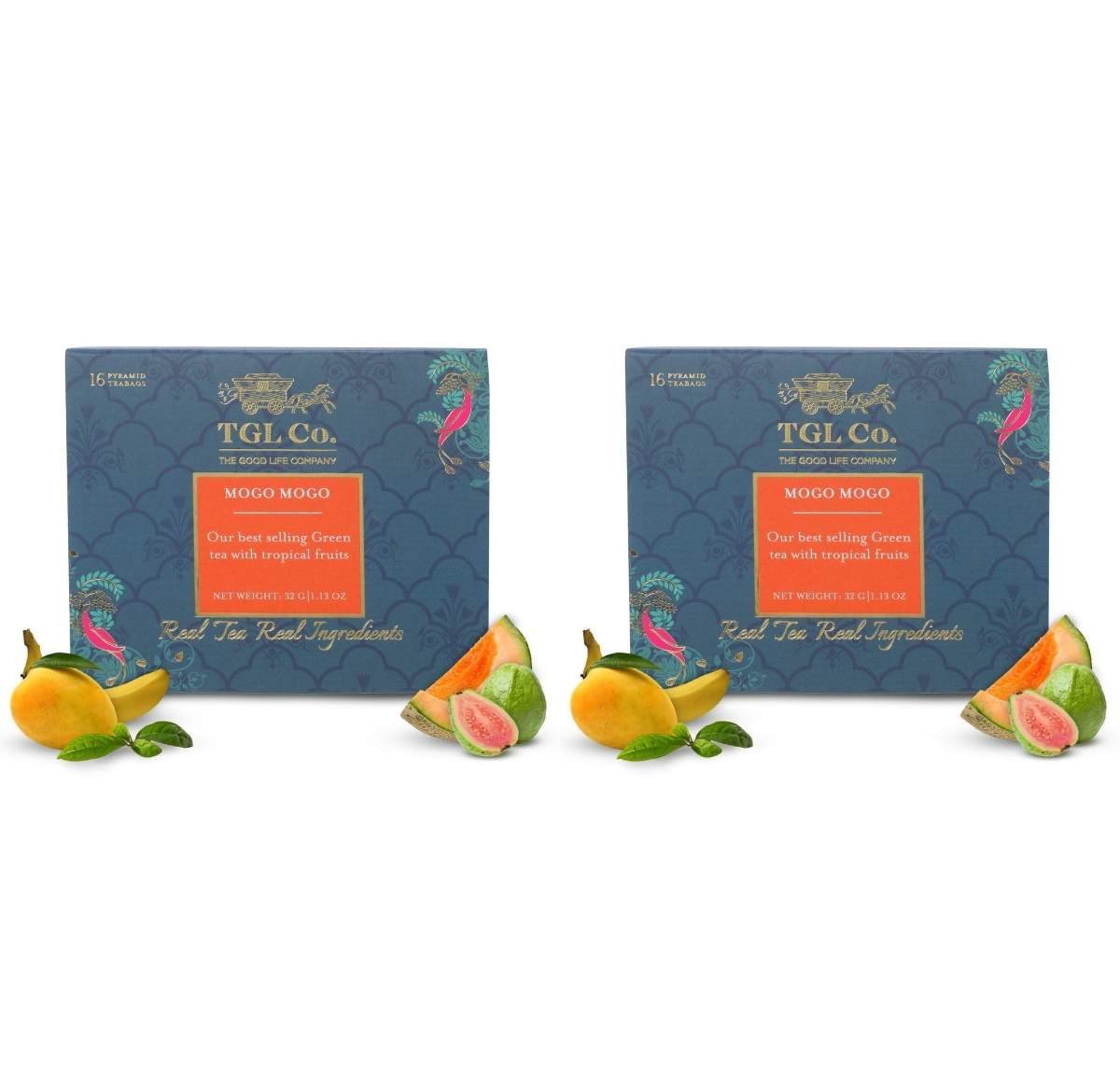 uk71LqoEmvEeL-1.jpg TGL Co. The Good Life Company Mogo Mogo Green Tea Bags (16 Tea Bags) Pack Of 2, 64 Gram - Fast UK Delivery - Image 1