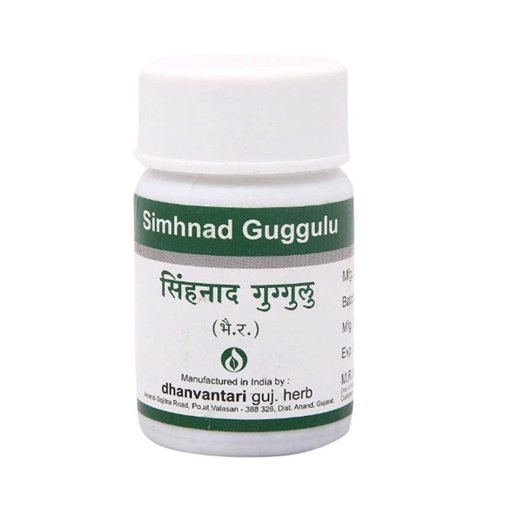uk71LwBN6dL-1.jpg Dhanvantari Simhnad Guggulu- 60 Tablets x (Pack of 2) - Fast UK Delivery - Image 1