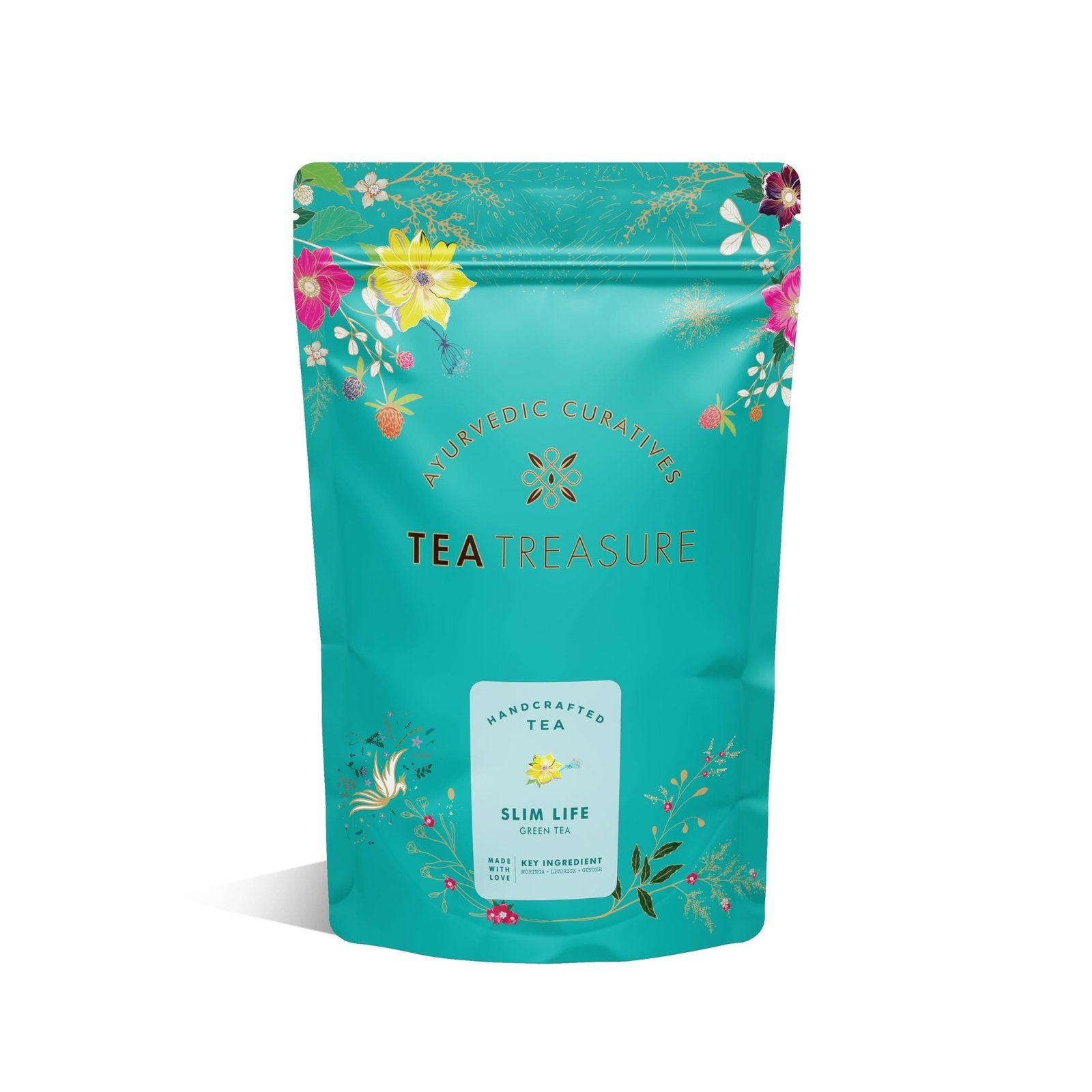 uk71MD8hM7ApL-1.jpg Tea Treasure Slim Life Herbal Tea 50gm | Herbal Tea | Loose Leaf Tea | Herbal Tea Loose | Herbal Tea for Immunity, Cold and Cough | Boosts Metabolism - Fast UK Delivery - Image 1