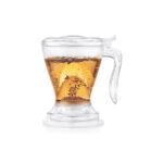 Dancing Leaf Elegante Tea Maker with in-Built Infuser | BPA - Free Material (Tritan) | Bottom Dispensing System | Anti - Drip Technology | Coaster Included | Capacity 550ml - Fast Shipping to USA & Canada