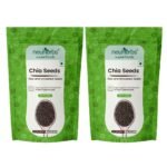 Neuherbs Raw Unroasted Chia Seeds For Eating With Omega 3 and Fiber For Weight Management - 300 Gram | Healthy Snacks | Seeds For Eating During Summer | Best Diet Food | 100% Clean & Natural - Fast UK Delivery