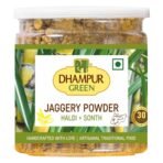 Dhampurgreen Turmeric & Ginger Jaggery Powder, 300G | Spiced Jaggery Powder | Haldi & Sonth Gur - Fast UK Delivery