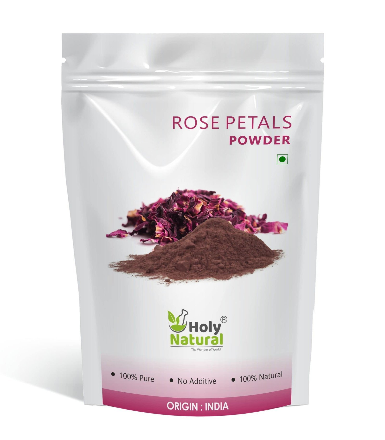 uk71OSTdGSCL-1.jpg Holy Natural Rose Petals Powder (100gm), Gulab Patti Powder for Face Pack, Skin Glow, Fairness, Body Wash, Dark Sport, Tanning. - Image 1
