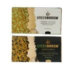 Greenbrrew Instant Green Coffee (Natural Flavor, 40gm + Strong Flavor, 60gm) - 20 Sachets Each - Fast Shipping to USA & Canada