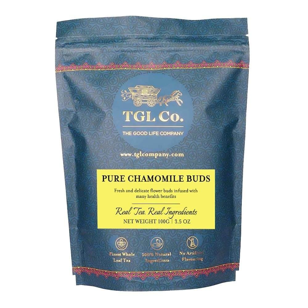 uk71OmUyDGvAL-1.jpg TGL Co. The Good Life Company Tgl Co. Pure Chamomile Buds Tea Loose Leaf(200 Gm) - Fast UK Delivery - Image 1