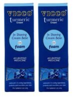 VICCO Turmeric Shaving Cream And Foam(Pack Of 2),300 Grams