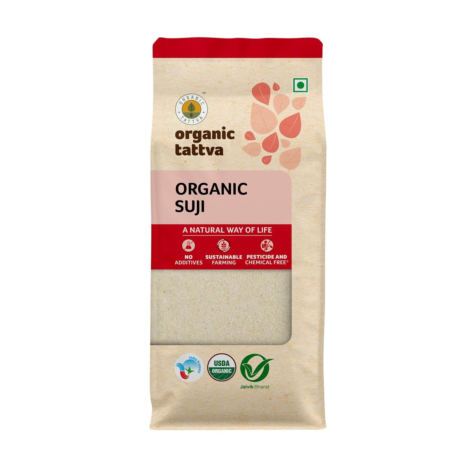 uk71Q6nDMAgtL-1.jpg Organic Tattva Suji, 500g - Fast UK Delivery - Image 1